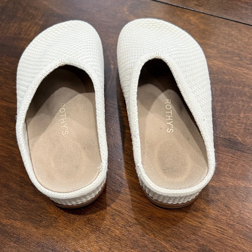 Rothy's Cream Women's Clogs - Picture 4 of 8